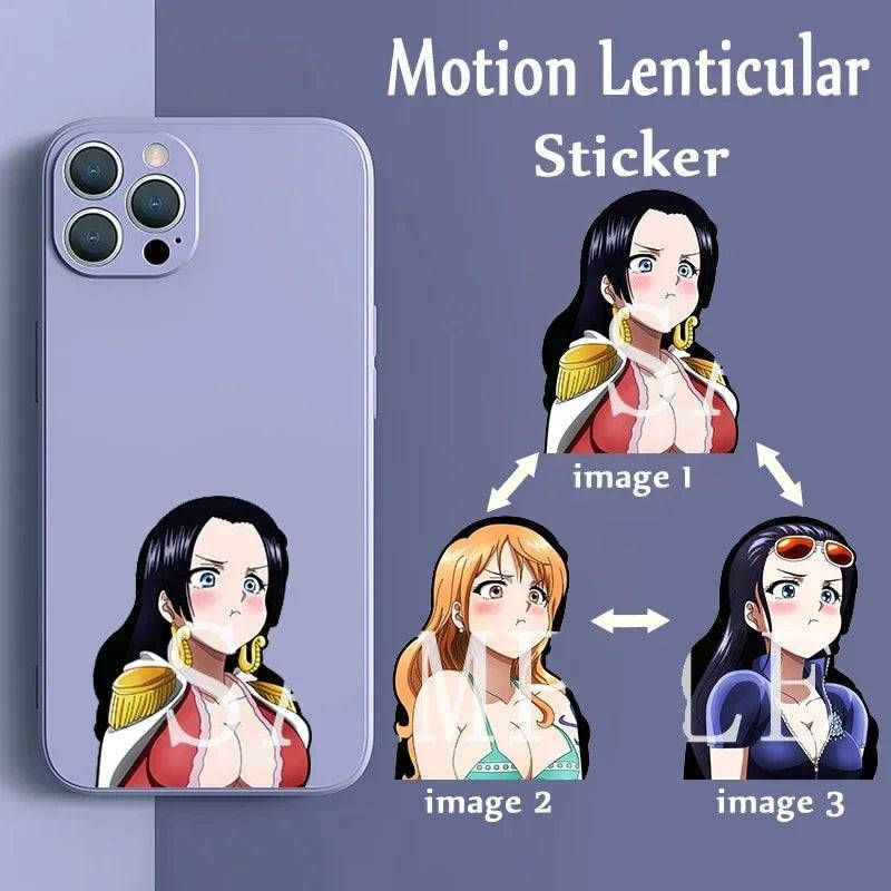 Anime Motion Lenticular Small Stickers Decals – Anime Maiden