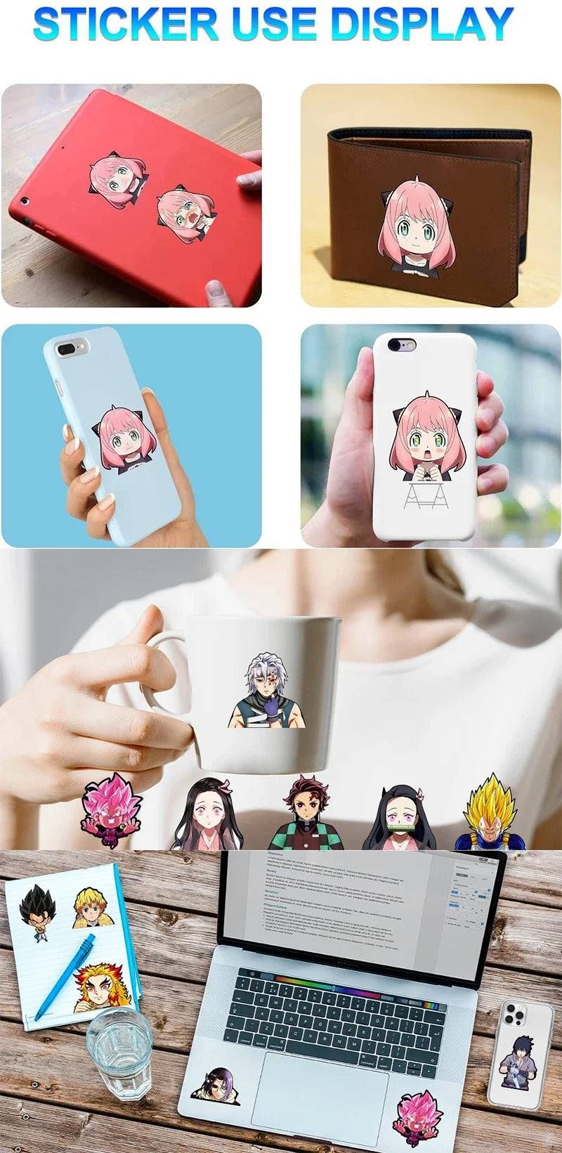 Anime Motion Lenticular Small Stickers Decals – Anime Maiden
