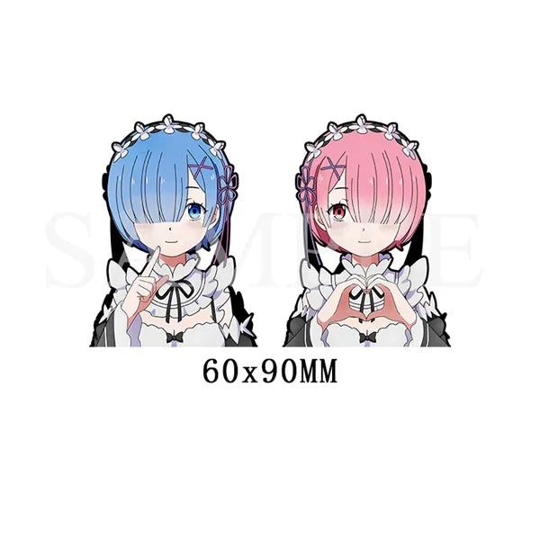 Anime Motion Lenticular Small Stickers Decals – Anime Maiden